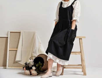 Cotton and linen full-body aprons