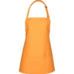 Three-Pocket Adjustable Unisex Bib Full-Length Apron