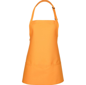 Three-Pocket Adjustable Unisex Bib Full-Length Apron