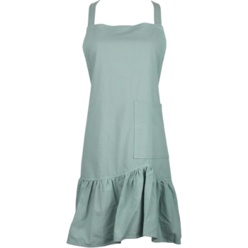 Adult Cotton Ruffle Apron Women's Full-Length Apron