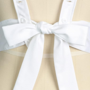 Women's Ruffled Suspender Full-Length Apron
