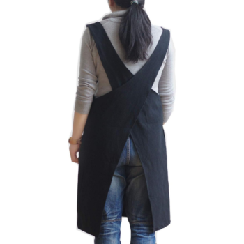 Cotton Linen Full-Length Apron