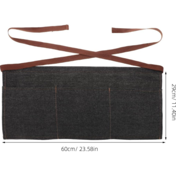 Chef Half-Length Apron with Pockets
